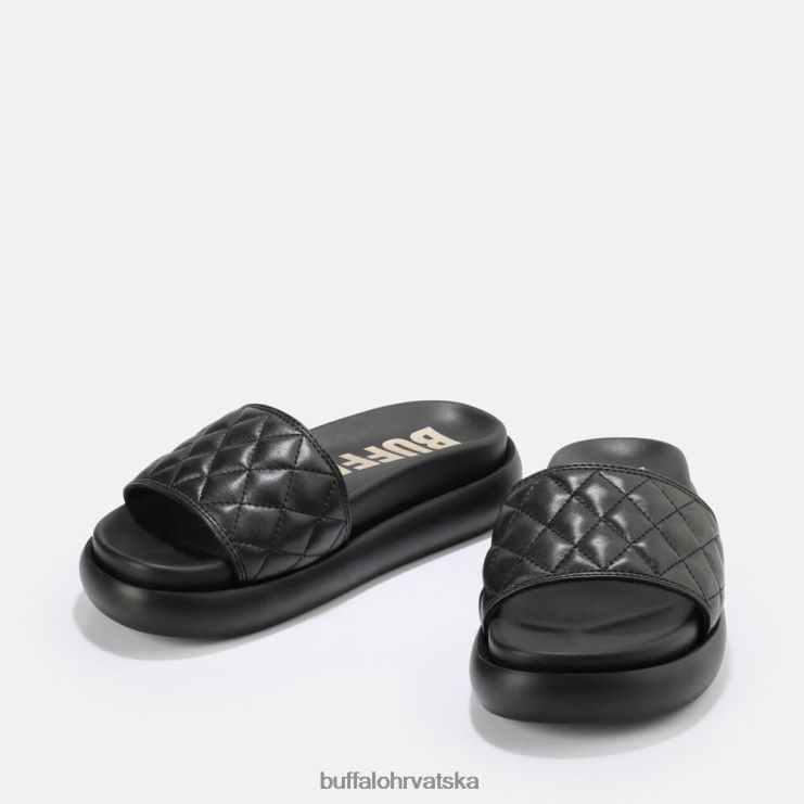 crno Buffalo rey poplun slide vegan |slajdova TDD6T831